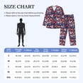 thumbnail image 4 of Sikiie Elephants Mens Pajama Set, Soft Warm Long Sleeve Sleepwear, Cozy Button-Down Pjs for Men-Small, 4 of 7