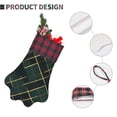thumbnail image 5 of Dog Paw Decorative Socks 17x11.8in Top With A Strap Design For Easy Hanging For Festive Christmas Party Decorations Green Buffalo Plaid Check Tartan Scotland_3, 5 of 8