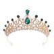 thumbnail image 3 of CNKOO - 2 tiaras y coronas de oro rosa para mujer, coronas de reina de cristal, tiaras de princesa con diamantes de imitación para niña, novia, boda, accesorios para el cabello para novia, fiesta de, 3 of 7