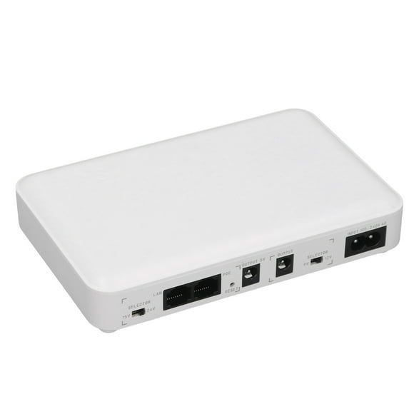 Mini UPS Batería De Respaldo, 8000 MAh Fuente De Alimentación Ininterrumpida Con Salida AC POE 24V USB 5V DC 5V 9V 12V Banco De Energía Recargable Para Enrutador WiFi, Módem