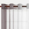 thumbnail image 2 of Frontwalk Drapes Treatments Curtains Home Decor Luxury Sheer Voile Panel Light Brown 132x244cm/52*96in, 2 of 2