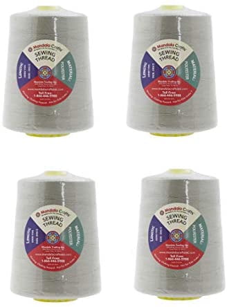 Mandala Crafts All Purpose Sewing Thread from Polyester for Serger, Overlock, Quilting, Sewing Machine