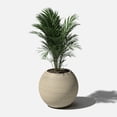 thumbnail image 4 of Veradek Strata Series Sphere Plastic-Stone Round Planter - Sand, 4 of 9