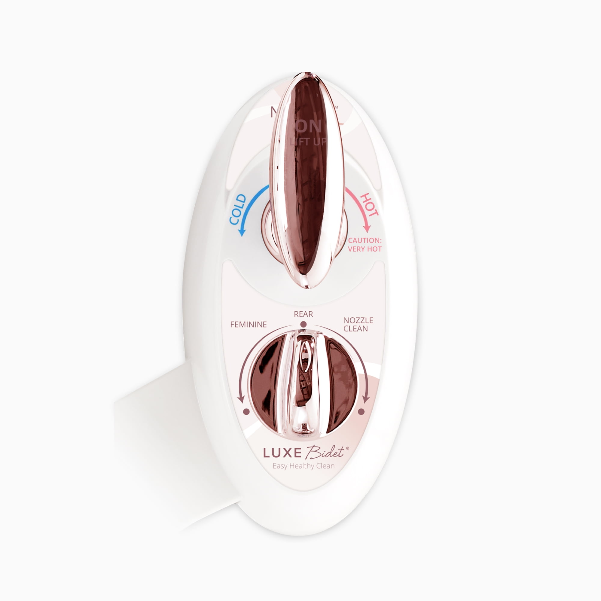 LUXE Bidet NEO 320 - Self Cleaning Nozzle - Warm Water Non-Electric Bidet Attachment (Rose Gold)