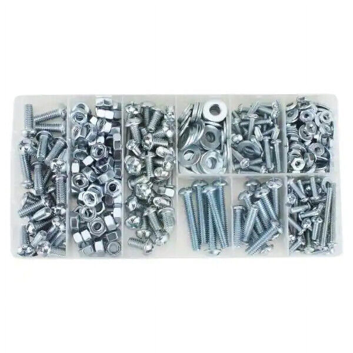 Everbilt 405 Pc Machine Screw Round Head Assorted Sizes Kit in Plastic Organizing Box 803264
