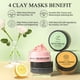thumbnail image 3 of Set de mascarillas faciales de arcilla SHVYOG, cúrcuma, vitamina C, té verde, 3 of 9