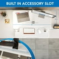 thumbnail image 6 of Mount-It! Electric Standing Desk Converter with 38" Desktop, White, 6 of 9