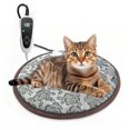thumbnail image 1 of Almohadilla térmica Cat GOLOPET redonda de 41 cm con termostato inteligente rosa, 1 of 7