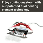 Reliable 270IR Velocity Anodized Aluminum Steam Iron, Red