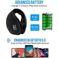 thumbnail image 5 of Baumaty Bluetooth Ear Warmers Earmuffs for Winter Women Men Kids Girls, Wireless Ear Muffs Headphones, Built-in HD Speakers and Microphone for Biking Running Walking Hiking (Black), 5 of 17
