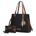 thumbnail image 4 of MKF Collection Kearny Vegan Leather Women's Tote Bag with Wallet by Mia K- 2 pieces, 4 of 4