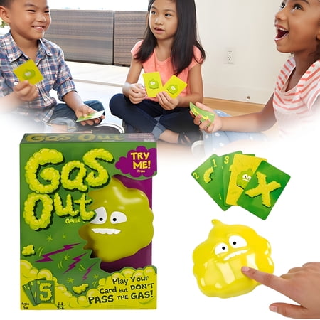 BESTSKY Fun Family Games,Pranks for Adults,Card Game Fart Noise Maker,Gas Out Funny Card Games,Family Party Game Pranks for Adults,Green