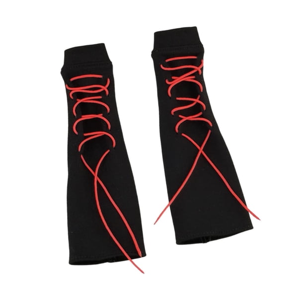 Calcetines holgados para muñeca miniatura 1/6, disfraz de muñeca de moda, fácil instalación. Rojo negro