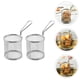 thumbnail image 4 of Cesta para freír de cocina, cestas para freidora de acero inoxidable, práctica cesta para freír, 2 uds., 4 of 7
