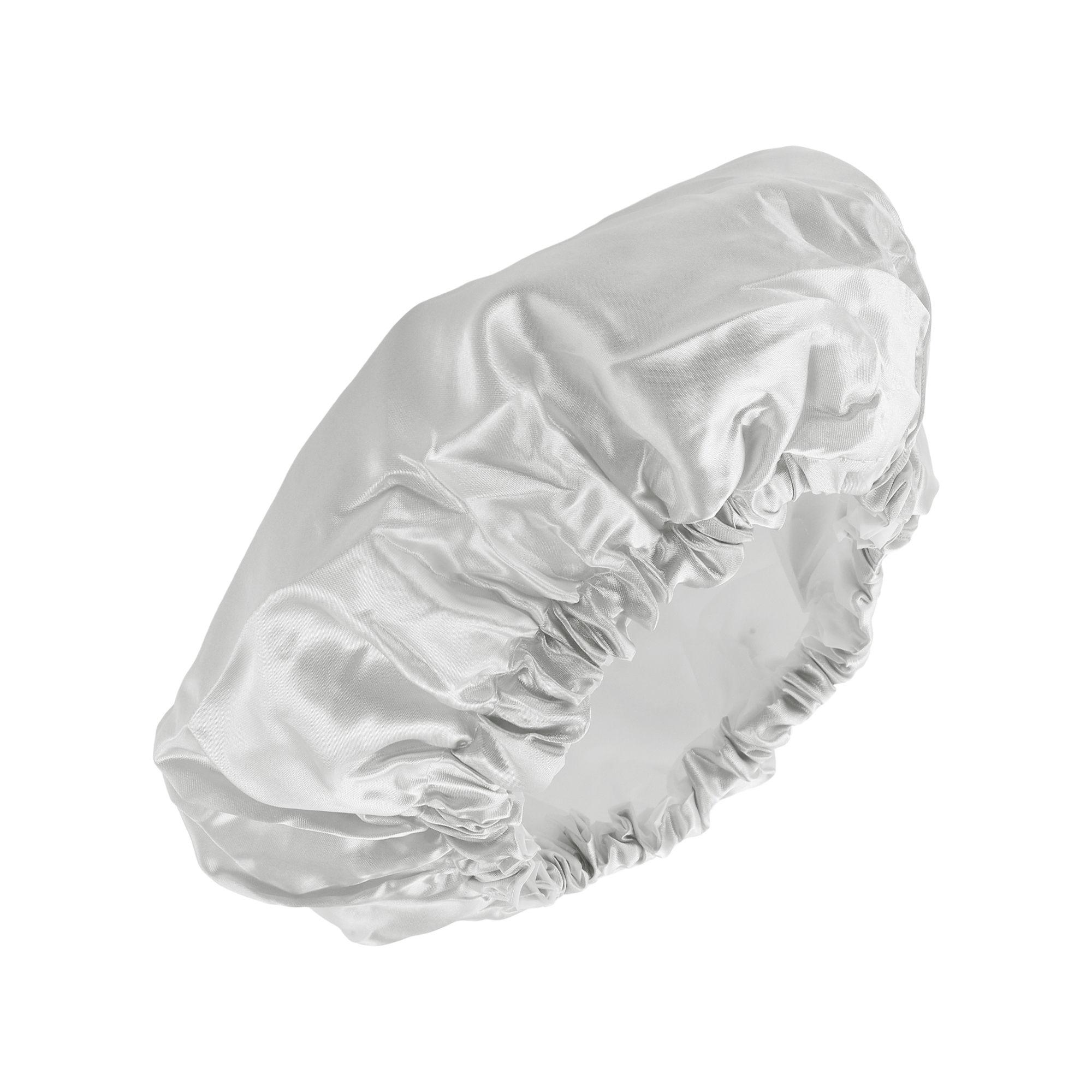 Unique Bargains Durable Double Layer Shower Caps Gray 1 Pc