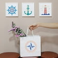 thumbnail image 6 of 9 Pcs Compass Anchor Stencil 6x6 inch Plastic Nautical Theme Painting Stencil Sea Life Stencil Beach Sailboat Lighthouse Fish Stencils Reusable Stencils for Painting on Wood Floor Wall DIY, 6 of 9