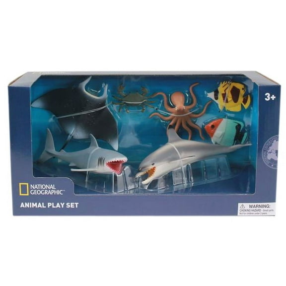 National Geographic Shark Dolphin Octopus Tropical fish Figurines