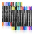 thumbnail image 1 of Tignapoo 24-Pack Dual-Tipped Watercolor Markers for Anime and Illustrations - Soft Brush and Fine Tip Pens with Non-Toxic Ink, Ideal for Detail Work and Creative Projects, 1 of 7