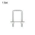 thumbnail image 3 of Square U-Bolts 3 Sets 37mm Inner Width 85mm Length M8 304 Stainless Steel with Nuts and Plates, 3 of 5
