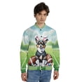 thumbnail image 4 of Happy Easter Hello Spring Toy Fox Terrier Playing Football All Over Print 3D Baseball Jacket Dog Lover Bomber Jacket Softball - 13003, 4 of 6