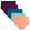 Black/Blue/Purple/Orange/Green, variant on Women's High Waisted Cotton Panties Full Coverage Post Partum Underwear 5 Pack(3X-Large, Beige)