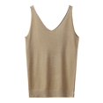 thumbnail image 4 of Kureaily Women's V Neck Slim Fit Ribbed Knit Camisole Tops Sleeveless Shirt For Layering And Casual Wear Tank Tops for Women, 4 of 4