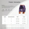 thumbnail image 7 of HULIJA Metallic Sequined Skirt for Women Stretchy Pencil Bodycon Mini Rave Skirts for Dance Party Silver M, 7 of 7