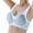 Blue, variant on Women Comfortable Large Thin Wireless Bra - No Steel Ring, Side Support, Sexy Beauty Back Design, M-XXXL Sizes