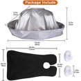 thumbnail image 2 of 2Pcs Hair Cutting Cape And Beard Bib, Haircut Cape Hair Catcher For Adults/Kids, Beard Catcher Apron For Shaving And Trimming With 2 Suction Cups, 2 of 5