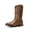 BROWN, variant on Bruno Marc Men's Durable Cowboy Classic Slip on Western Boots with Chic Embroidered Durable Short Fashionable Western Boots