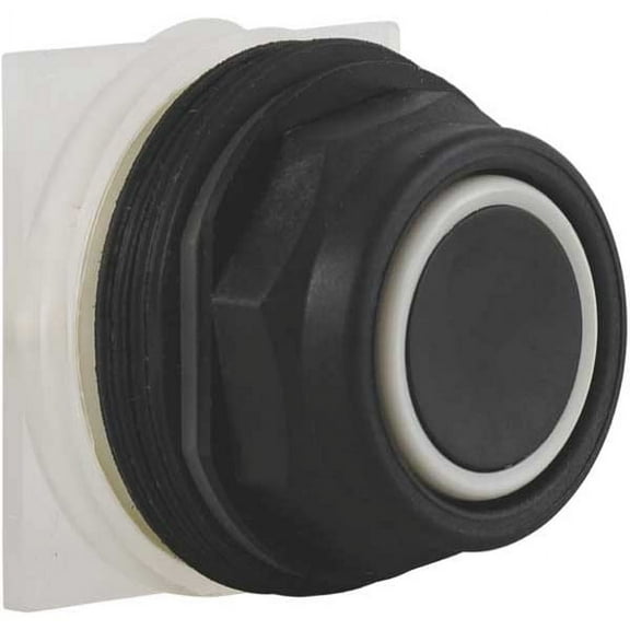 Schneider Electric Flush Push Button,Black,Non-Illum,30mm 9001SKR1B