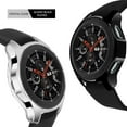 thumbnail image 3 of Compatible Samsung Galaxy Watch 46mm Case 2018 ( for SM-R805 and SM-R800 and Gear S3 Frontier SM-R760 ) , (2 Packs) Soft TPU Smart Shockproof Case Cover Bumper Protector(Black+Clear), 3 of 7