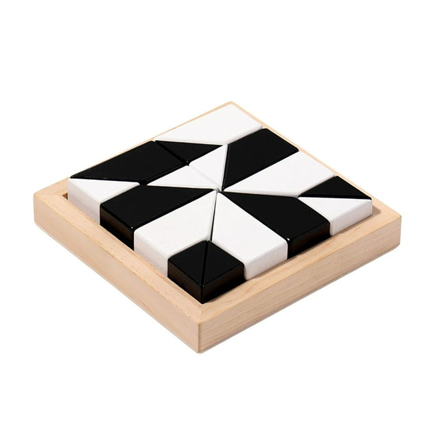 Rompecabezas de bloques de madera, rompecabezas geométrico, regalos de cumpleaños, juguete preescolar Montessori, juego de inteligencia para niños de