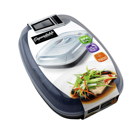 

Dependable Industries inc. Essentials Microwave Fish Vegetables and Pasta Steamer BPA Free Cooks Healthy Steamed Fish in Minutes
