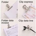 thumbnail image 4 of Clips de bisagra metálicos grandes Capino - Paquete de 35 clips de papel metálicos para fotos de oficina y bolsas de comida de cocina, 4 of 8