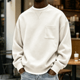 thumbnail image 4 of Mineart Men's Crewneck Sweatshirt Long Sleeve Fall Oversized Pullover Tops Loose Fit Athletic Comfy Basic Shirts, 4 of 7
