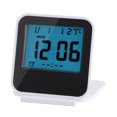 thumbnail image 1 of Reloj despertador de viaje Sincero con temperatura calendario fecha y semana Portátil y plegable blanco, 1 of 10