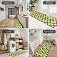 thumbnail image 5 of Multi Color Checkerboard Checkered Pattern Kitchen Rugs Sets Of 3,Kitchen Runner Rugs Non Skid Washable,Decorative Kitchen Floor Mats for Kitchen,Sink,Laundry,17"x30"+ 17"x47" + 17"x59", 5 of 6
