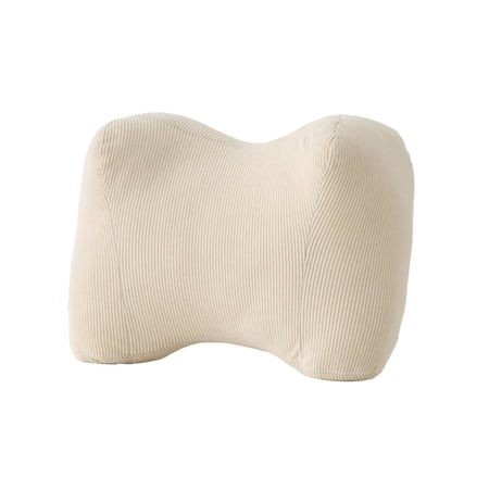 SLYNSHome Lumbar Support Pillow for Office Chair Lumbar Pillow Breathable Ergonomic Back Support for Office Chair Car Seat Cushion Beige