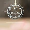thumbnail image 6 of 50th Wedding Gifts, 50 Years as Mr. and Mrs. Glass Christmas Tree Ornament Collectible Holiday Keepsake,Christmas Tree Ornaments, Wedding Gift Christmas,Perfect 50th Wedding, 6 of 7