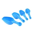 thumbnail image 3 of Bewildely Juego de tazas y cucharas medidoras de plástico, 2 cabezales, herramienta para hornear leche y harina, 4 Uds. Cocina y Comedor Azul, 3 of 6