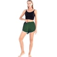 thumbnail image 2 of WBQ Teen Girls Performance Running Short,Elastic High Waistband Casual Gym Shorts for Workout Yoga Fitness Sports Shorts Athletic Shorts Plain Lounge Short Pants,Short Sweatpants,S-4XL Dark Green, 2 of 9