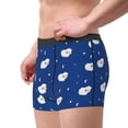 thumbnail image 2 of Yiaed Moon Lamb Print Men's Soft Cotton Boxer Shorts Breathable Boxers Underwear Moisture-Wicking Underwear Stretch Boxer Briefs for Man-Small, 2 of 5
