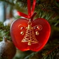 thumbnail image 1 of Etiqueta Decorativa Colgante Juego De Adornos Navideños De Campanas De Cristal Marino Con Textura Esmerilada Y Delicados Hilos Metálicos Para Decorar Ventanas De Árboles O Repisas (1 Unidad) Rkxzt, 1 of 7