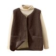 thumbnail image 2 of Women's Fleece Lined Vest with Pockets, Warm and Stylish Sleeveless Jacket for Fall and Winter Layering, 2 of 5