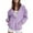 Purple, variant on ZSQDM Designer Zip Up Hoodie Zip Up Hoodie For Women Solid Color Oversized Cropped Short Coats Korean Fashion Harajuku Hooded Sweatshirts Pink Women'S Polyester Hoodie (Xxl)