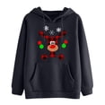 thumbnail image 4 of Chandails à Capuchon de Noël pour Femmes en Liquidation, Chandail à Capuche Décontracté Imprimé à Manches Longues, Chandail, Blouse, Chandail, 4 of 8
