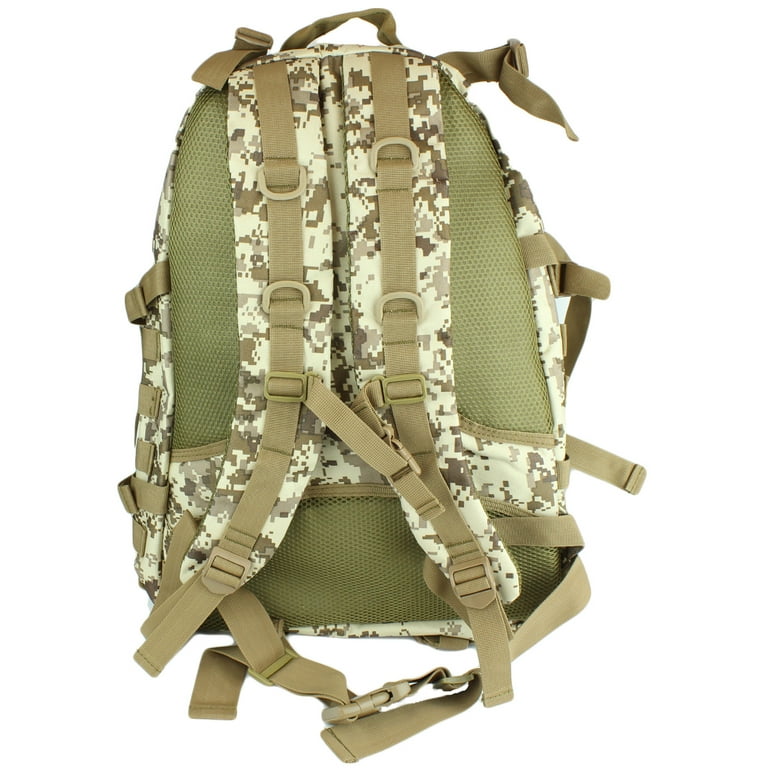 40 Liter Capacity Camo Backpack Camouflage Combat Go Travel Bag by bogo Brands Walmart