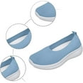 thumbnail image 2 of Women's Slip-On Walking Sneakers - Breathable Mesh Flat Comfort Shoes for Travel & Daily Wear, 2 of 13