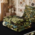 thumbnail image 5 of Manfei Cottagecore Blossom Zipper Full Size Comforter Sets with Fitted Sheet and 2 Pillowcases,Vintage Flowers Zipper Bedding Set,Reversible, 5 of 7